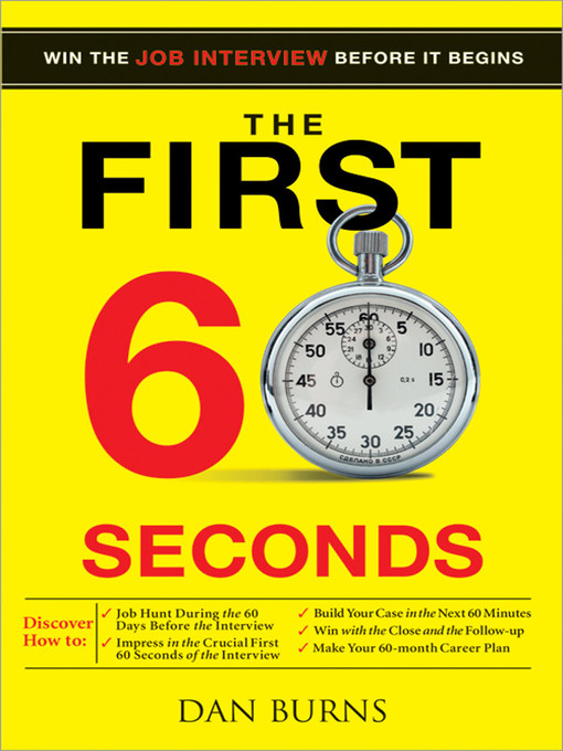 Daniel Burns创作的The First 60 Seconds作品的详细信息 - 可供借阅